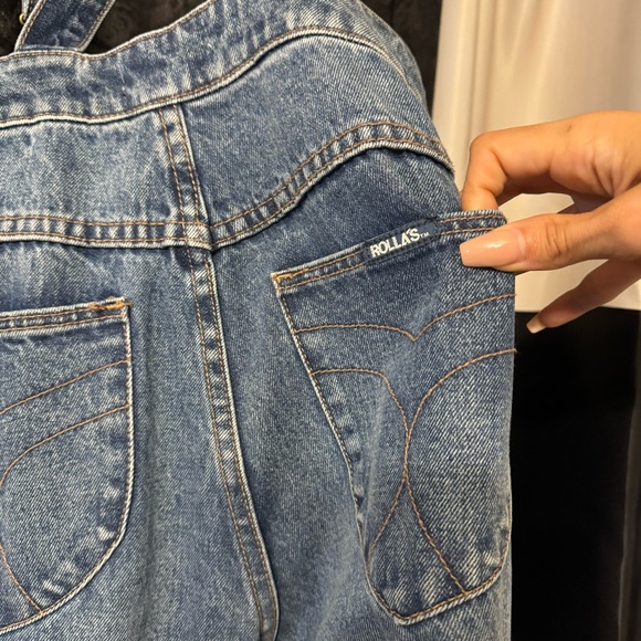 ROLLAA ROLLA’S HIGHWAY OVERALLS CROPPED FLARE JEANS - Picture 6 of 9